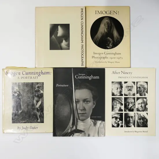 FIVE IMOGEN CUNNINGHAM PHOTOGRAPHY BOOKS